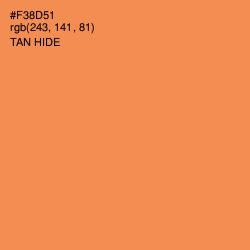 #F38D51 - Tan Hide Color Image